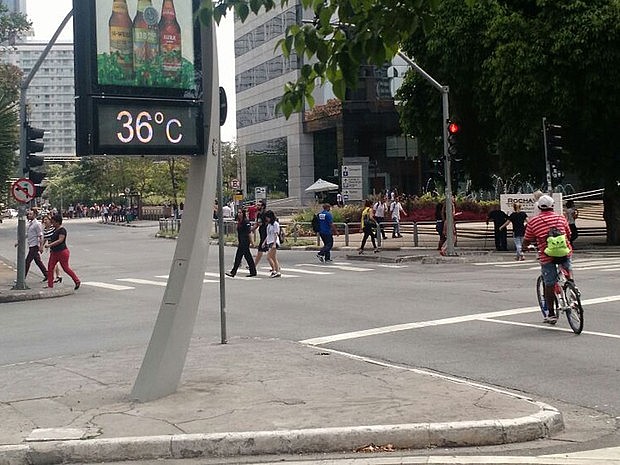 São Paulo registra máxima de 35,2ºC nesta segunda-feira. Foto: Paulo Guilherme/G1